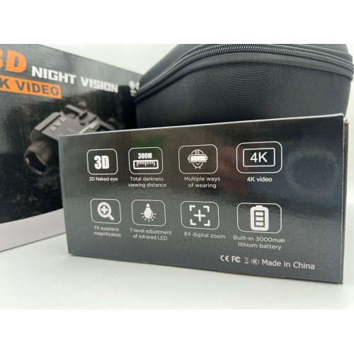 Бинокль ночного видения 3D NIGHT VISION / 4K VIDEO  (с креплением на голову)  в Норильске
