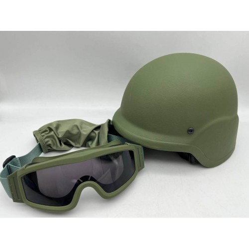 Тактический шлем + тактические ударопрочные армейские очки в Норильске