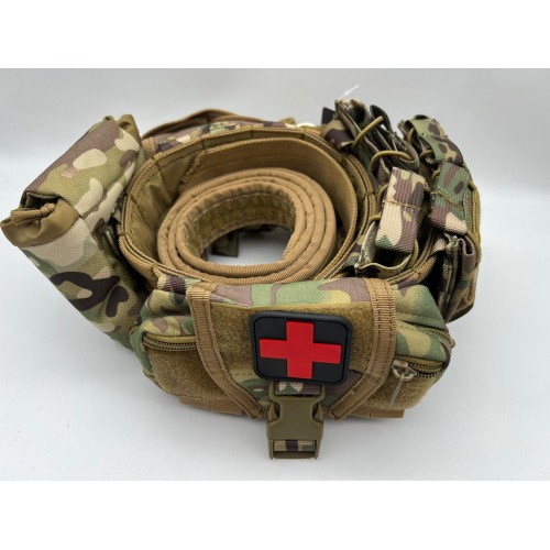 Пояс разгрузочный YAKEDA тактический с подсумками в Норильске