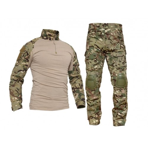 Костюм тактический с наколенниками и налокотниками камуфляжный MTP «Shark  Skin» в Норильске
