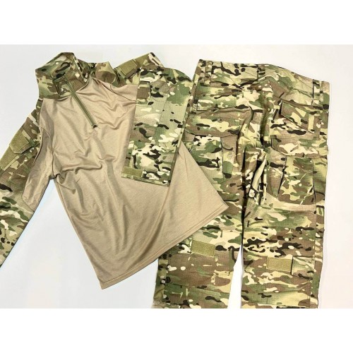 Костюм тактический с наколенниками и налокотниками камуфляжный MTP «Shark  Skin» в Норильске