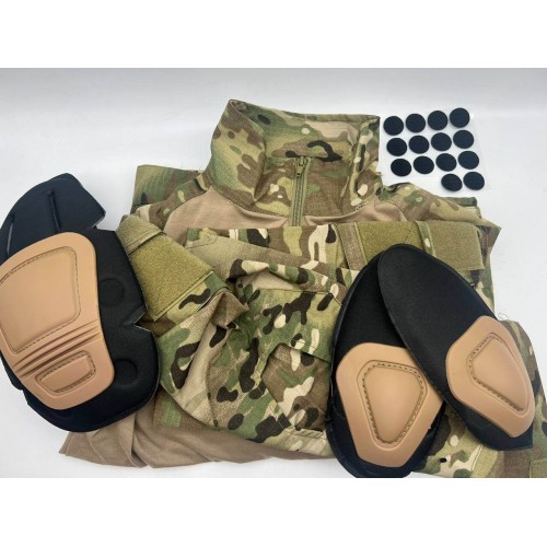 Костюм тактический с наколенниками и налокотниками камуфляжный MTP «Shark  Skin» в Норильске