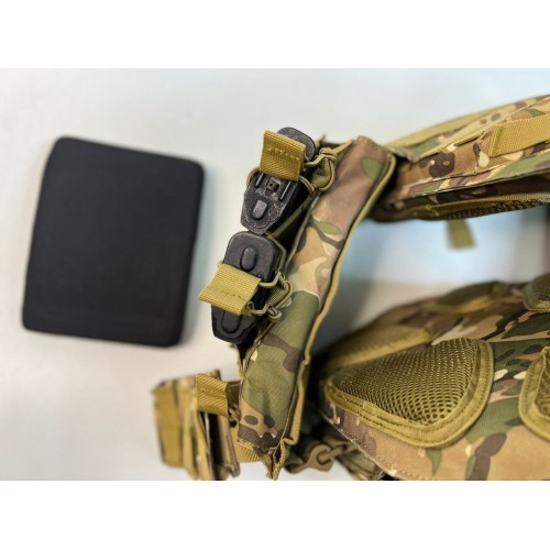 Жилет (плитник быстросъёмный/разгрузка) с возможностью установки боковых плит или боковых баллистических пакетов в Норильске