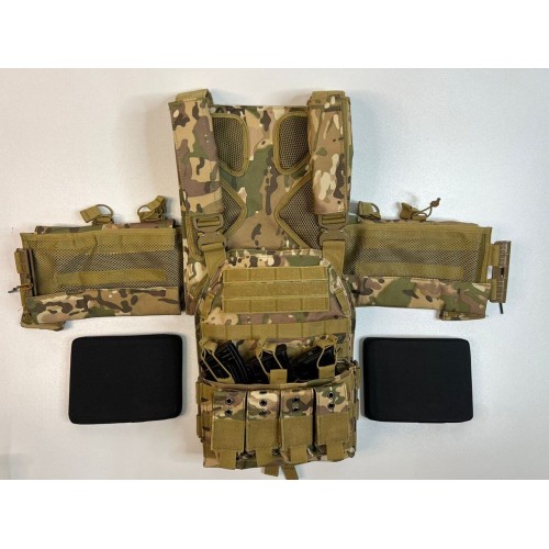 Жилет (плитник быстросъёмный/разгрузка) с возможностью установки боковых плит или боковых баллистических пакетов в Норильске